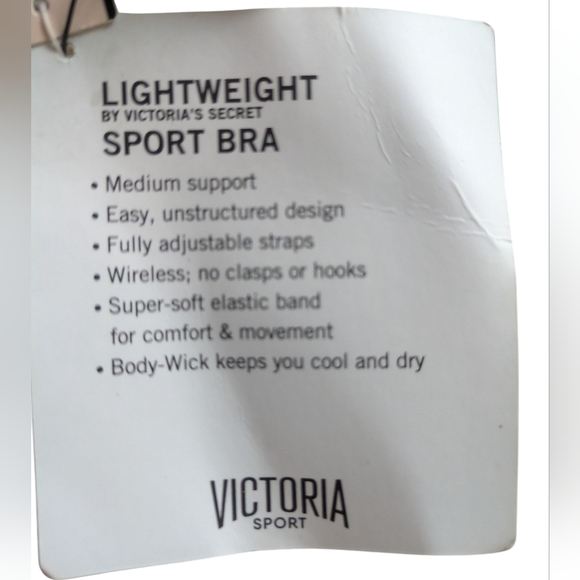 NWT Victoria's Secret Lightweight Mesh Medium Support Strappy Sports Bra 34B - Picture 3 of 5